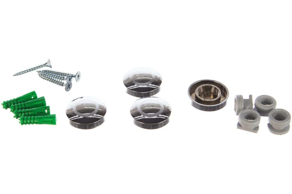 фото Зеркалодержатель Tech-Krep d28мм пластик хром 4шт - пакет 127534