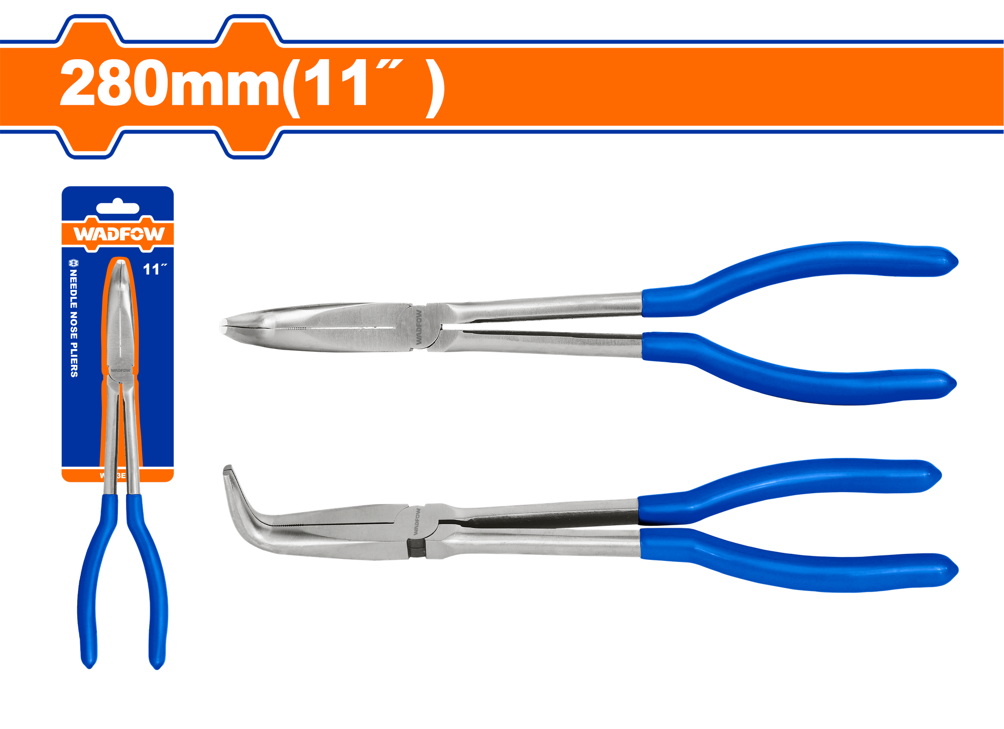 Тонкогубцы удлиненные WADFOW WPL3E11