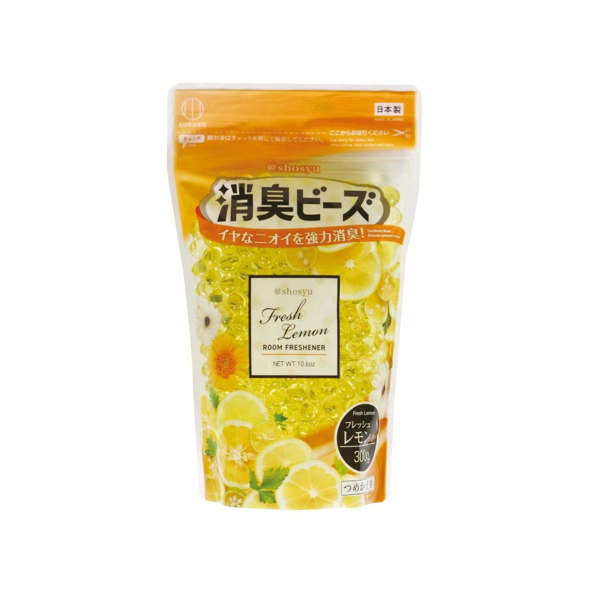 Дезодорант для помещения, с ароматом свежего лимона, сменная упаковка, 300 гр KOKUBO