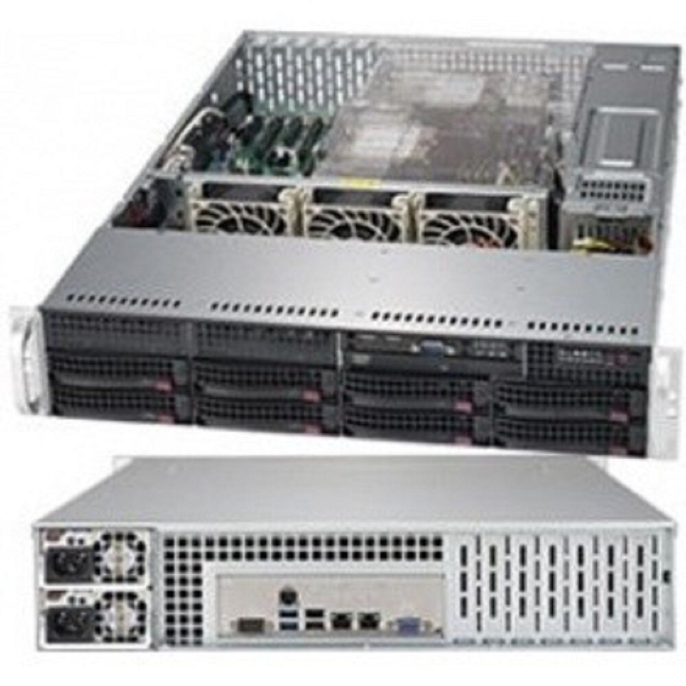 Сервер Supermicro SuperServer 6029P-TRT 2 x /без ОЗУ/без накопителей/количество отсеков 3.5" hot swap: 8/2 x 1000 Вт/LAN 10 Гбит/c