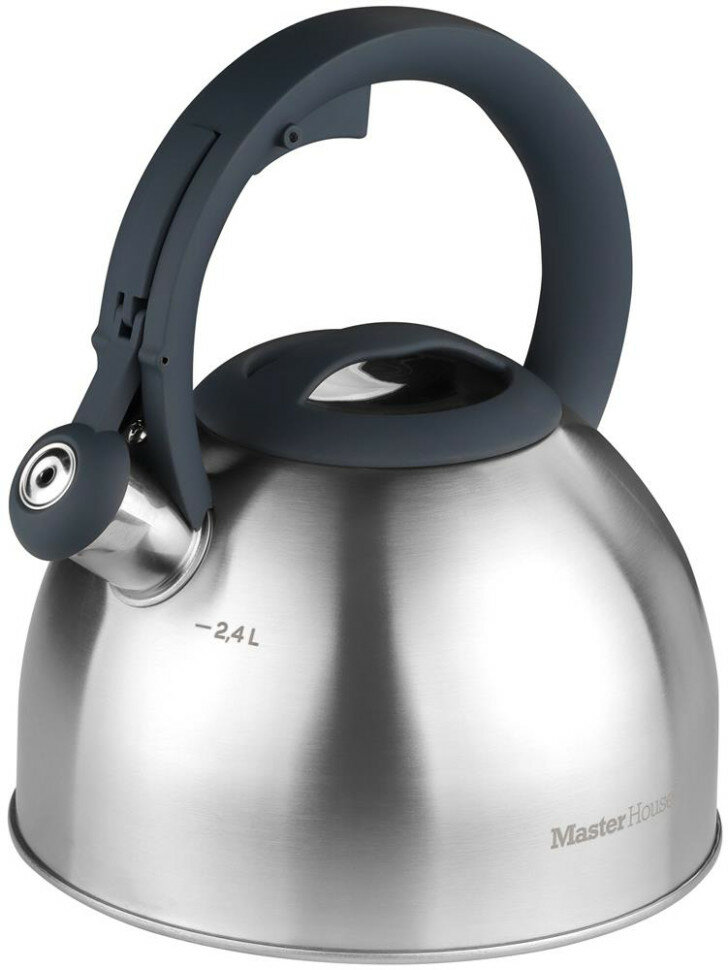 фото Чайник (MASTER HOUSE Antonio-2,4 стальной, графит 75359)