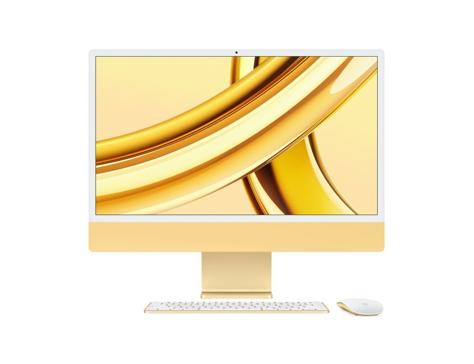 Моноблок Apple iMac 24" Retina 45K M3 (8C CPU 10C GPU 2023) 24 ГБ 1 ТБ SSD русская/английская раскладка серебристый