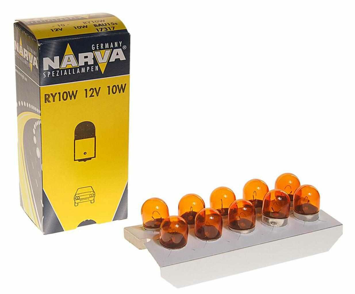 фото Лампа 12V RY10W BAU15s желтая Yellow, 173173000, NARVA