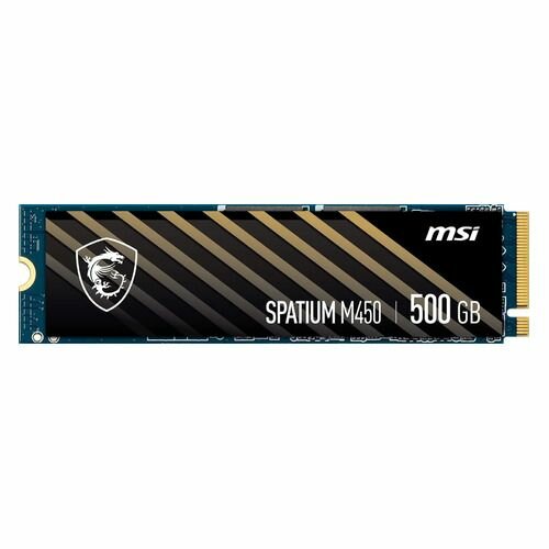 SSD накопитель MSI Spatium M450 500ГБ, M.2 2280, PCIe 4.0 x4, NVMe, M.2 [s78-440k220-p83]