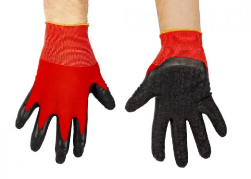 фото Перчатки Amigo Grande защитные покрытие латекс высокая чувствительность размер M 73008