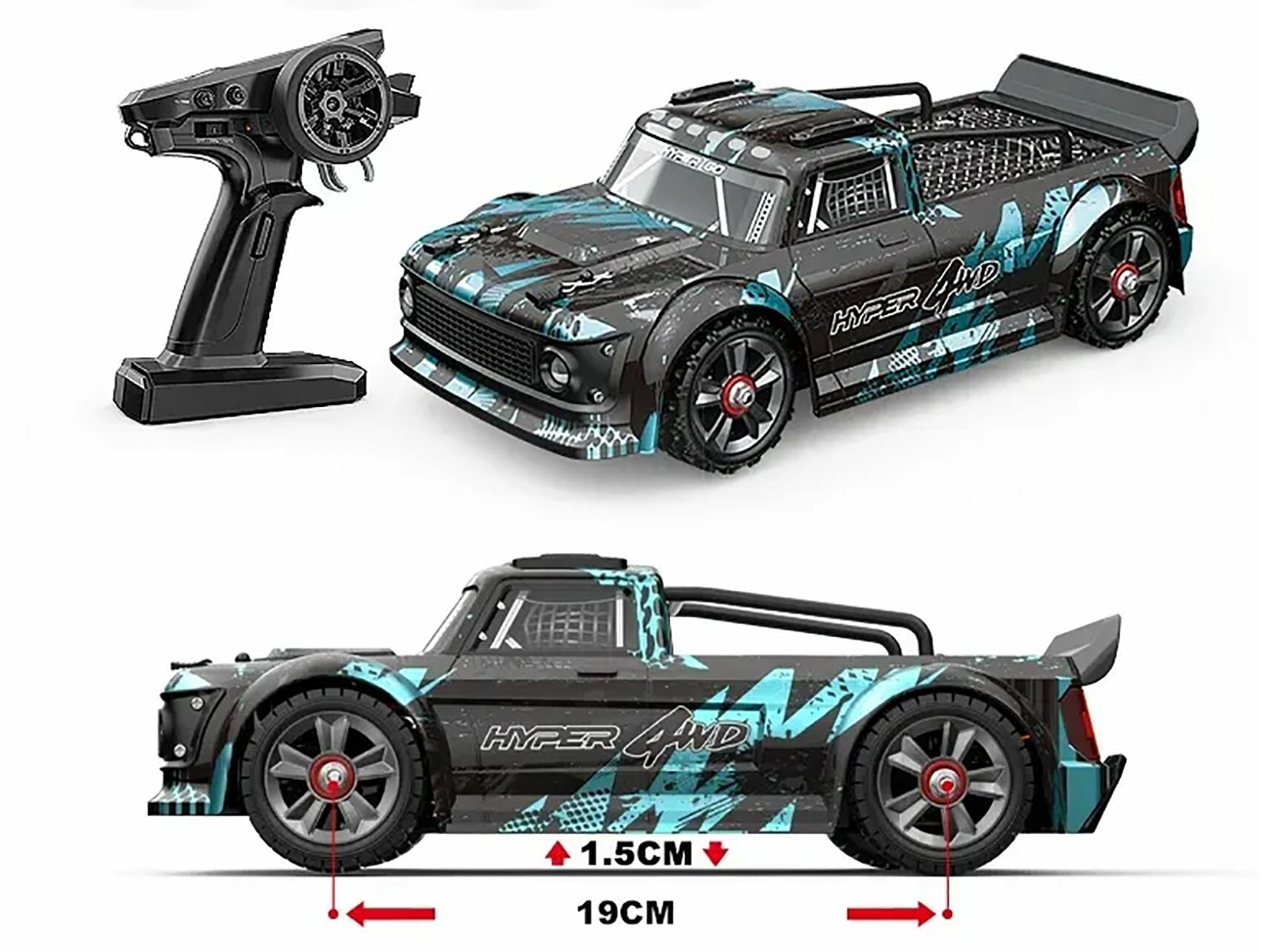 Радиоуправляемая машина для дрифта MJX Hyper Go 4WD Brushless 1:14 - MJX-14301