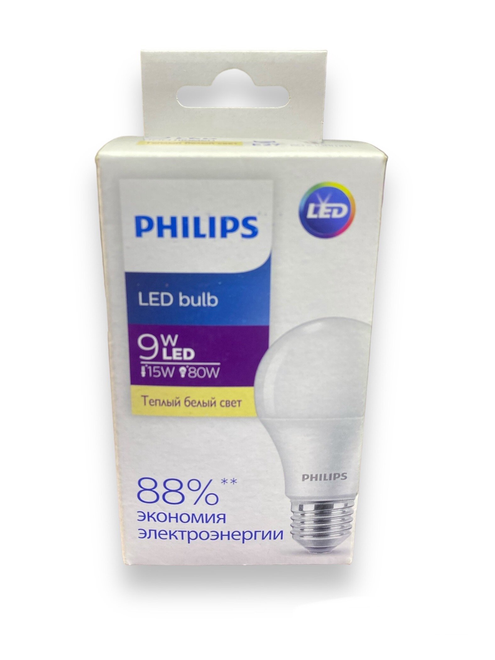 Philips Ecohome LED Bulb 9W E27 3000K А60 (20/1800)