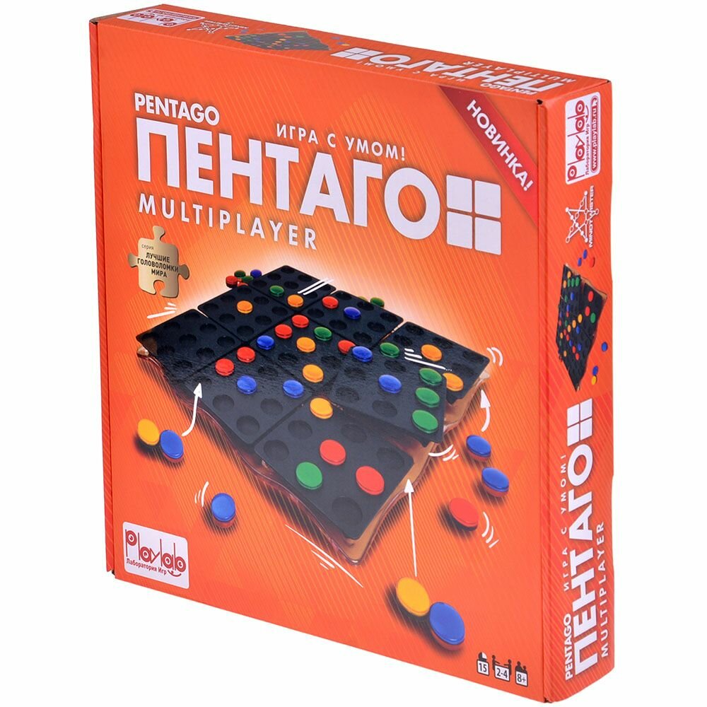 Playlab. Настольная игра "Pentago. Пентаго Мультиплеер" игра с умом арт. M7026