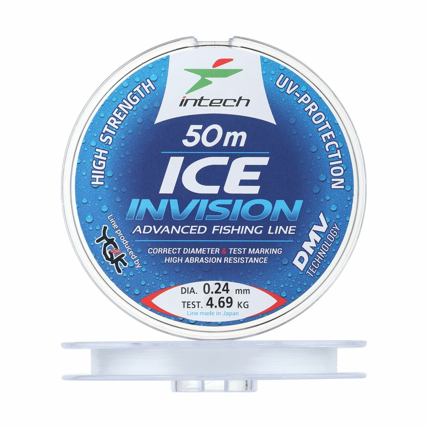 Леска монофильная для рыбалки Intech Invision Ice Line 024мм 50м (clear)