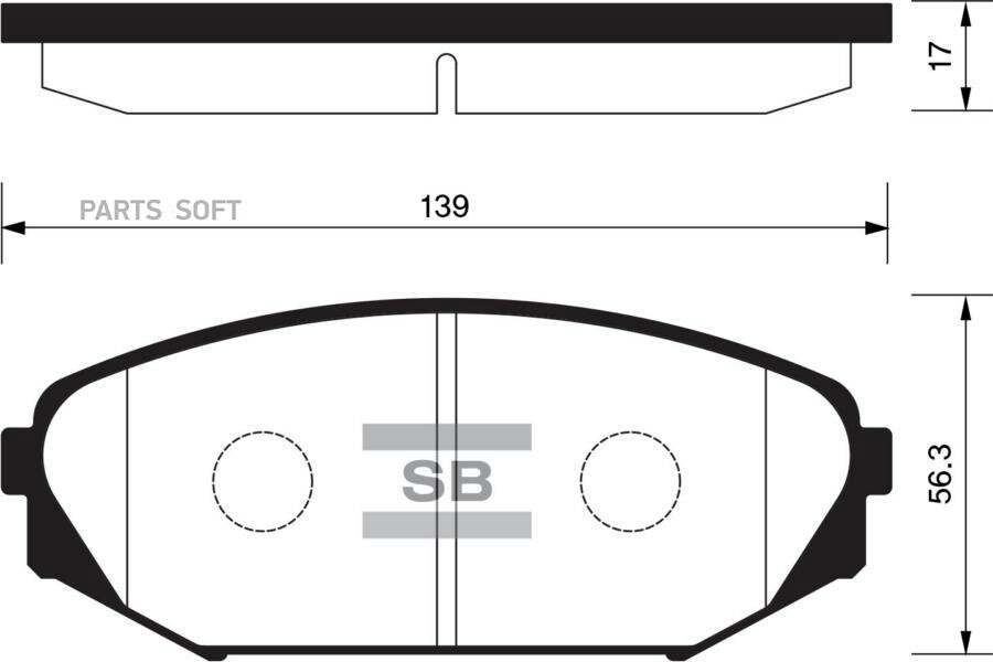 SANGSIN BRAKE SP1271 _коодки дисковые пер.!\ Acura MDX 01> Honda Odyssey 95>/Pilot 03>