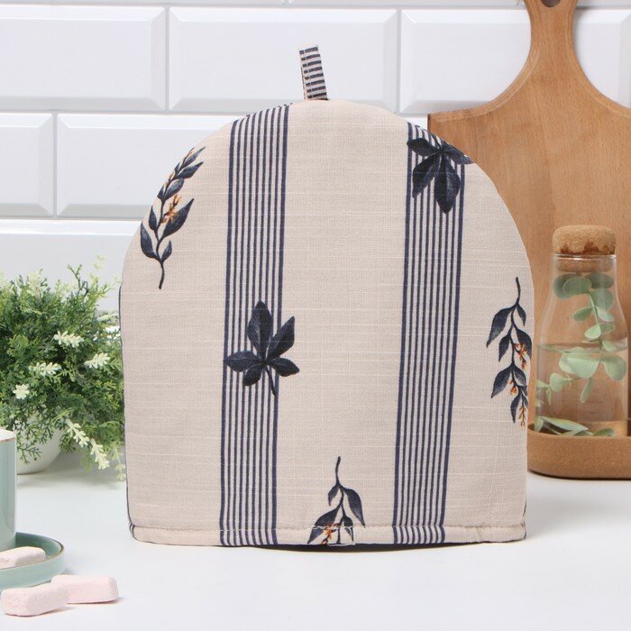 фото Грелка на чайник Этель "Leaves" 28х28см, 100% хл., репс 220 гр/м2