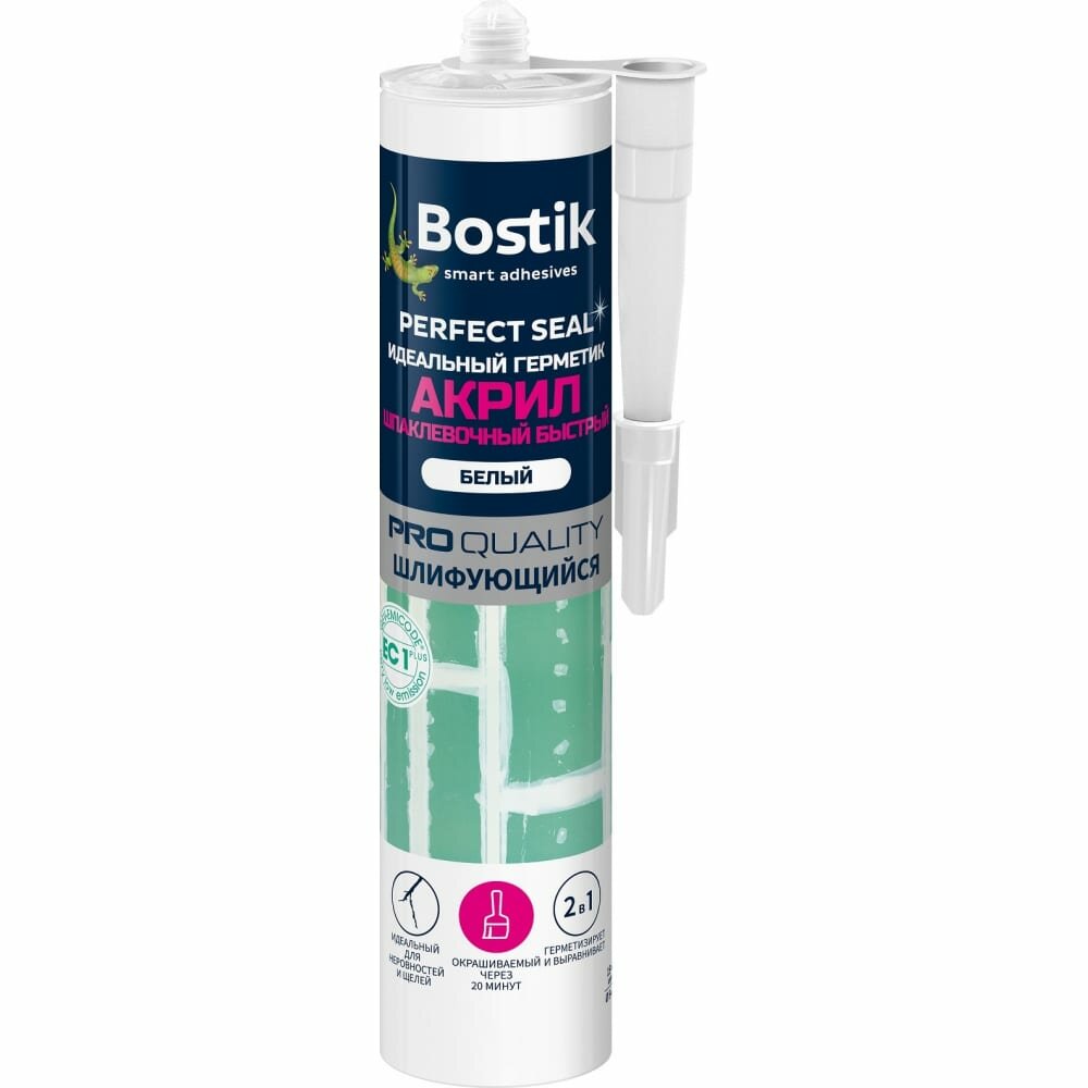 фото Идеальный акриловый герметик Bostik Perfect Seal Шпаклевочный быстрый