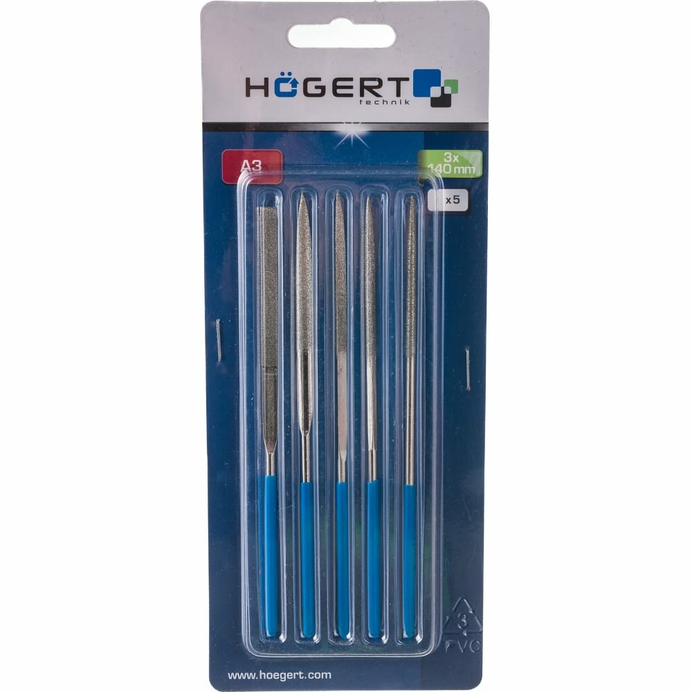 фото Набор алмазных надфилей HOEGERT TECHNIK HT3B808