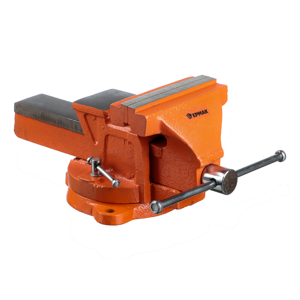 фото Ермак Тиски слесарные с поворотным механизмом 125мм