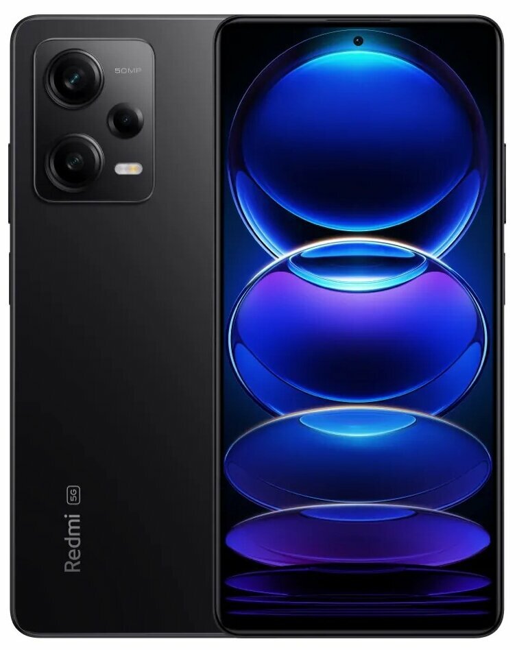 Xiaomi Смартфон Xiaomi Redmi Note 12 Pro 5G 8/256GB Global (Чёрный, 256 ГБ, 8 ГБ)