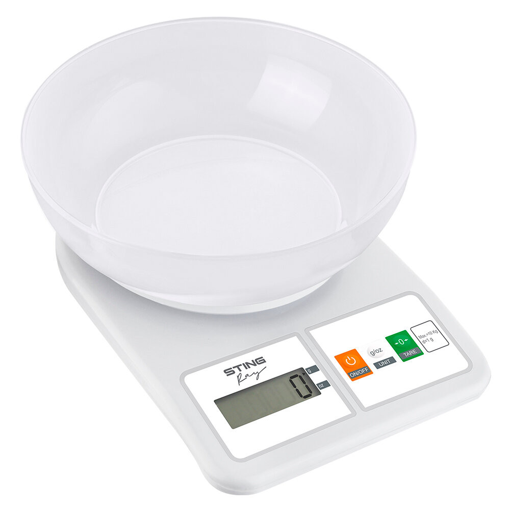 STINGRAY ST-SC5109A белый/белый весы кухонные со встроенным термометром