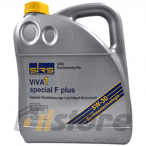Синтетическое моторное масло SRS ViVA 1 Special F plus 5W30
