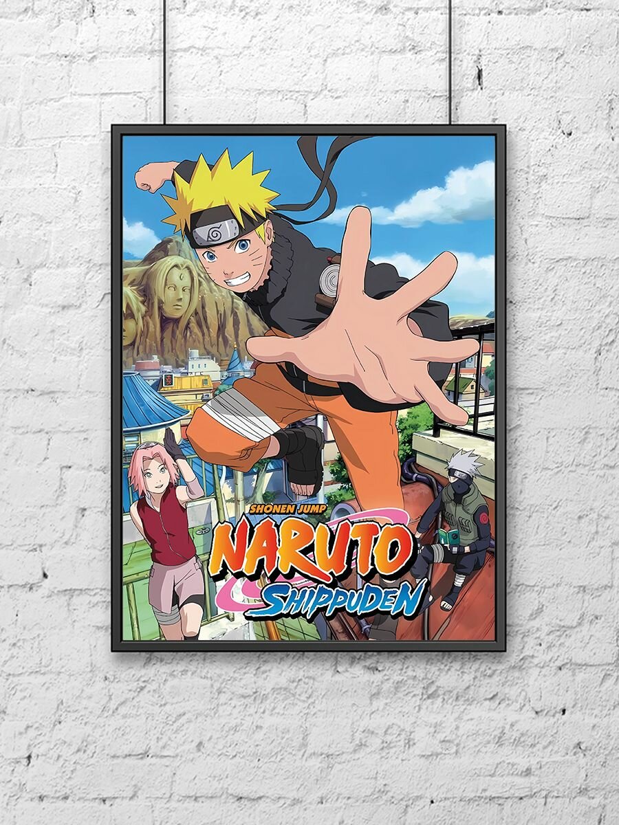 Постер для интерьера на стену (30х40 см). Аниме Наруто (Naruto)