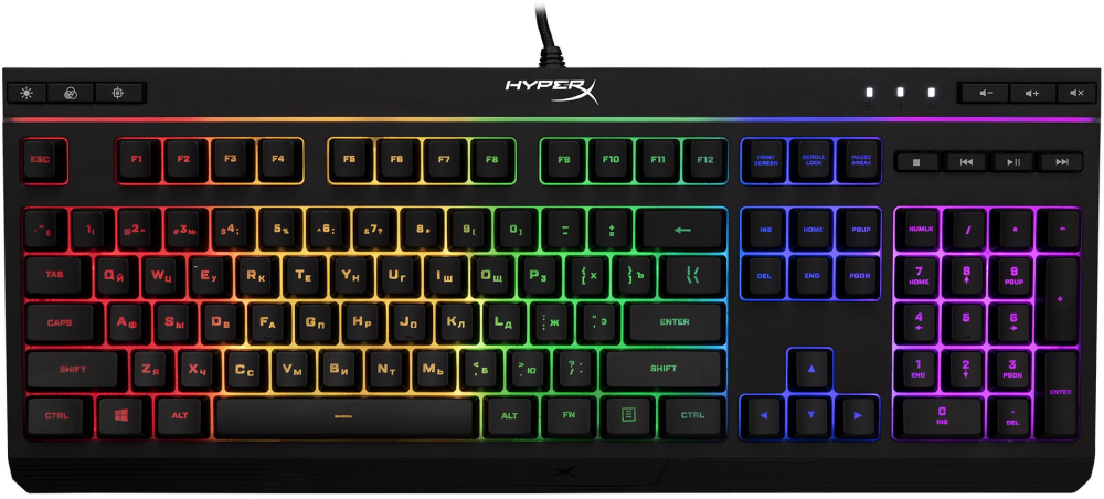 Клавиатура HyperX Alloy Origins Core RGB механическая черный USB for gamer LED (4P4F5AA)
