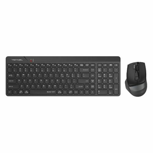 Комплект (клавиатура+мышь) A4TECH Fstyler FG2400 Air, USB, беспроводной, черный [fg2400 air black]