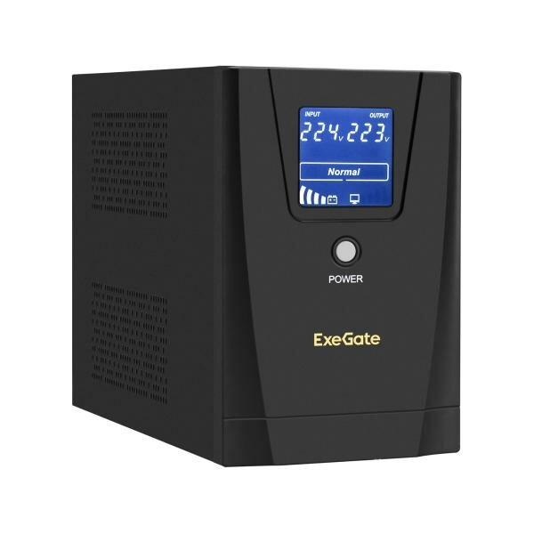 ИБП Exegate SpecialPro Smart LLB-1500. LCD. AVR.2SH.3C13. USB