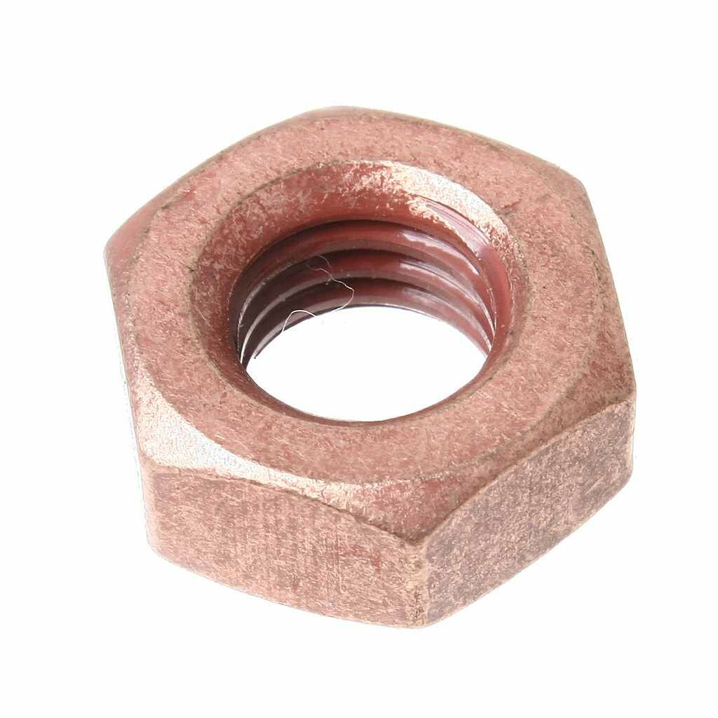 фото Гайка М10-6Н МАЗ ОСТ 37.001.124-96 омедненная, 250512, NO NAME (10 шт.)