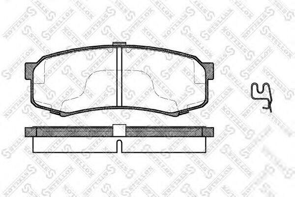 Колодки тормозные дисковые задние для Лексус GX470 2002-2009 год выпуска (Lexus GX 470) STELLOX 424 004B-SX