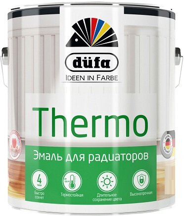 Dufa Retail THERMO / Дюфа Ритейл Термо Эмаль для отопительных приборов белая белая 750мл