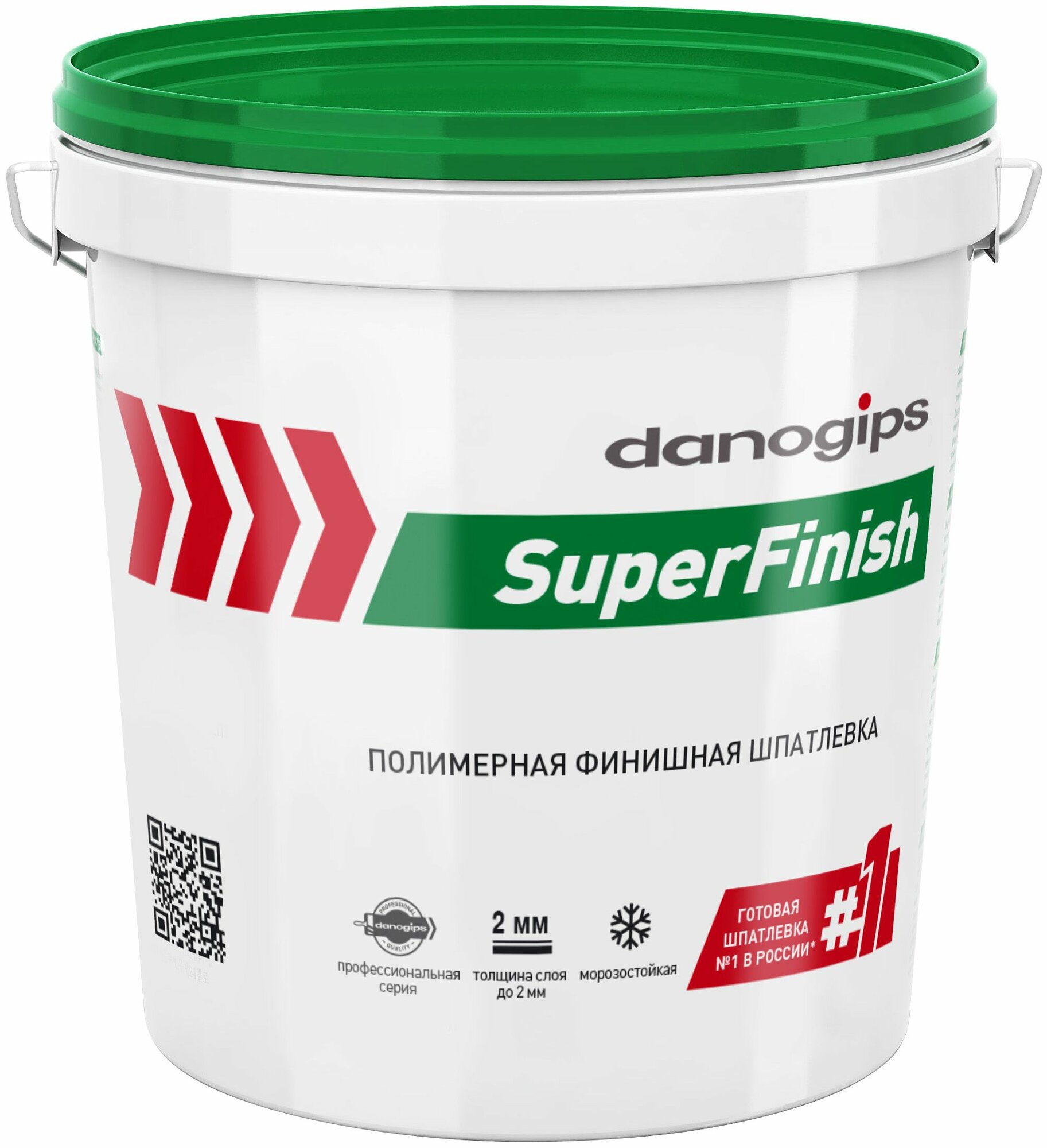 Шпатлевка DANOGIPS SuperFinish на полимерной основе, готовая, финишная, 28 кг - фото №1