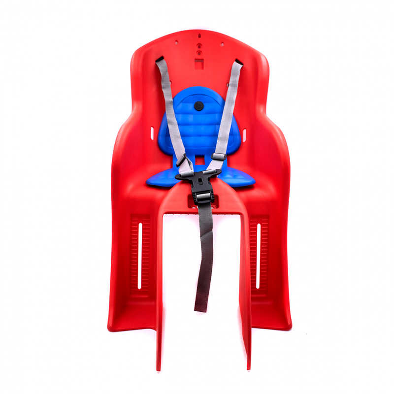 Кресло детское GH-511RED, быстросъемное, крепеж на подседельную трубу сзади, красное