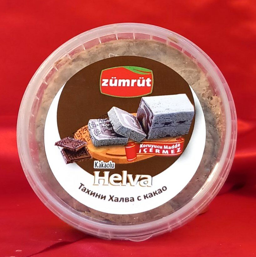 Кунжутная халва с какао, ZUMRUT, 170гр