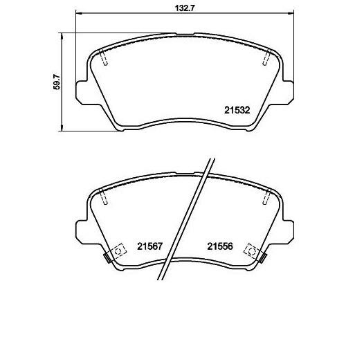 Колодки тормозные дисковые, передние Hyundai i30 (GD)/ Kia Cerato (BD, BDM)/ FORTE (YDM, BD, BDM)/ K3 (BD, BDM) NP6137 nisshinbo 1шт