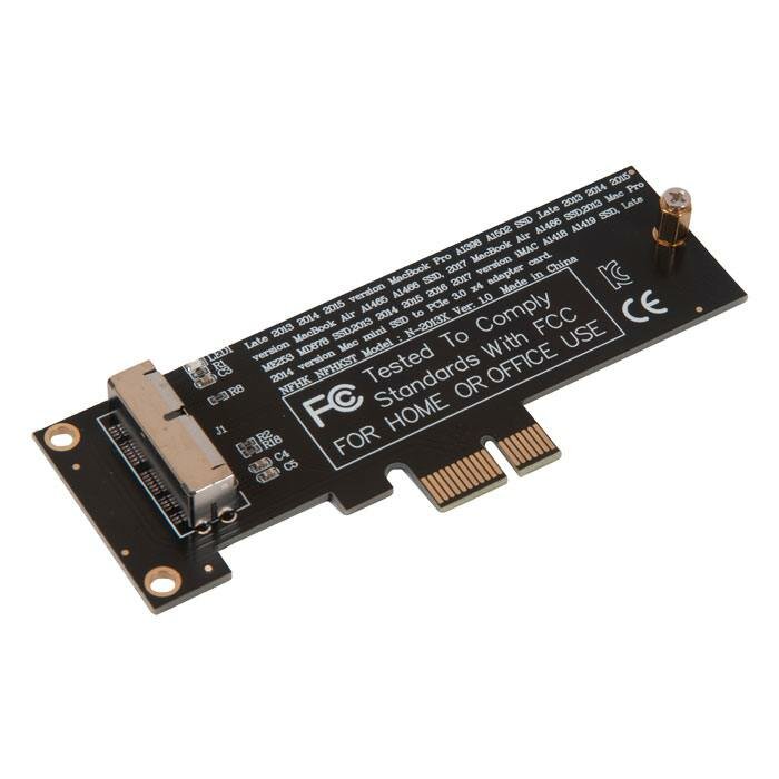 Плата расширения для SSD для Apple 2013 - 2017 на PCIe x1 / NFHK N-2013X