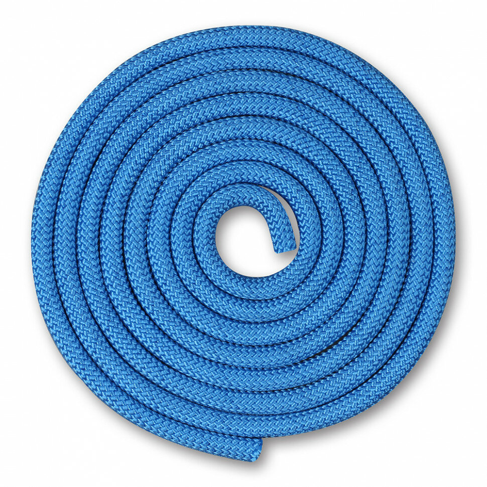 Скакалка гимнастическая INDIGO SM-123-BL, утяжеленная, 180г, 3м, шнур, синий