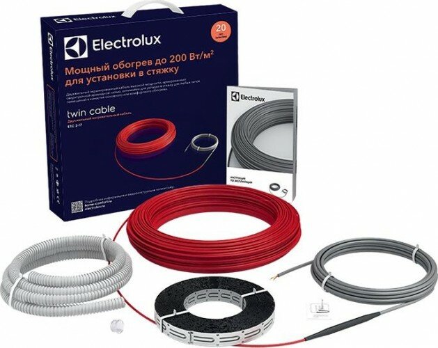 Комплект теплого пола ELECTROLUX ETC 2-17-1200 нагревательный кабель