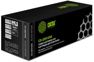 Картридж лазерный Cactus Q2612A чер. для HP LJ 1010/1012/1015/1018/1020