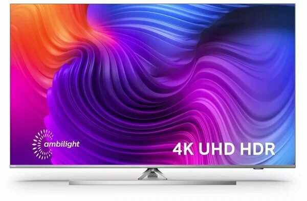 50" Телевизор Philips 50PUS8506 2021 HDR, LED, серебристый