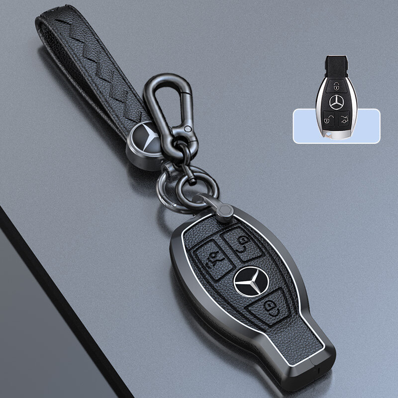 фото Чехол для смарт ключа из цинкового сплава Mercedes-Benz C3 (черный)