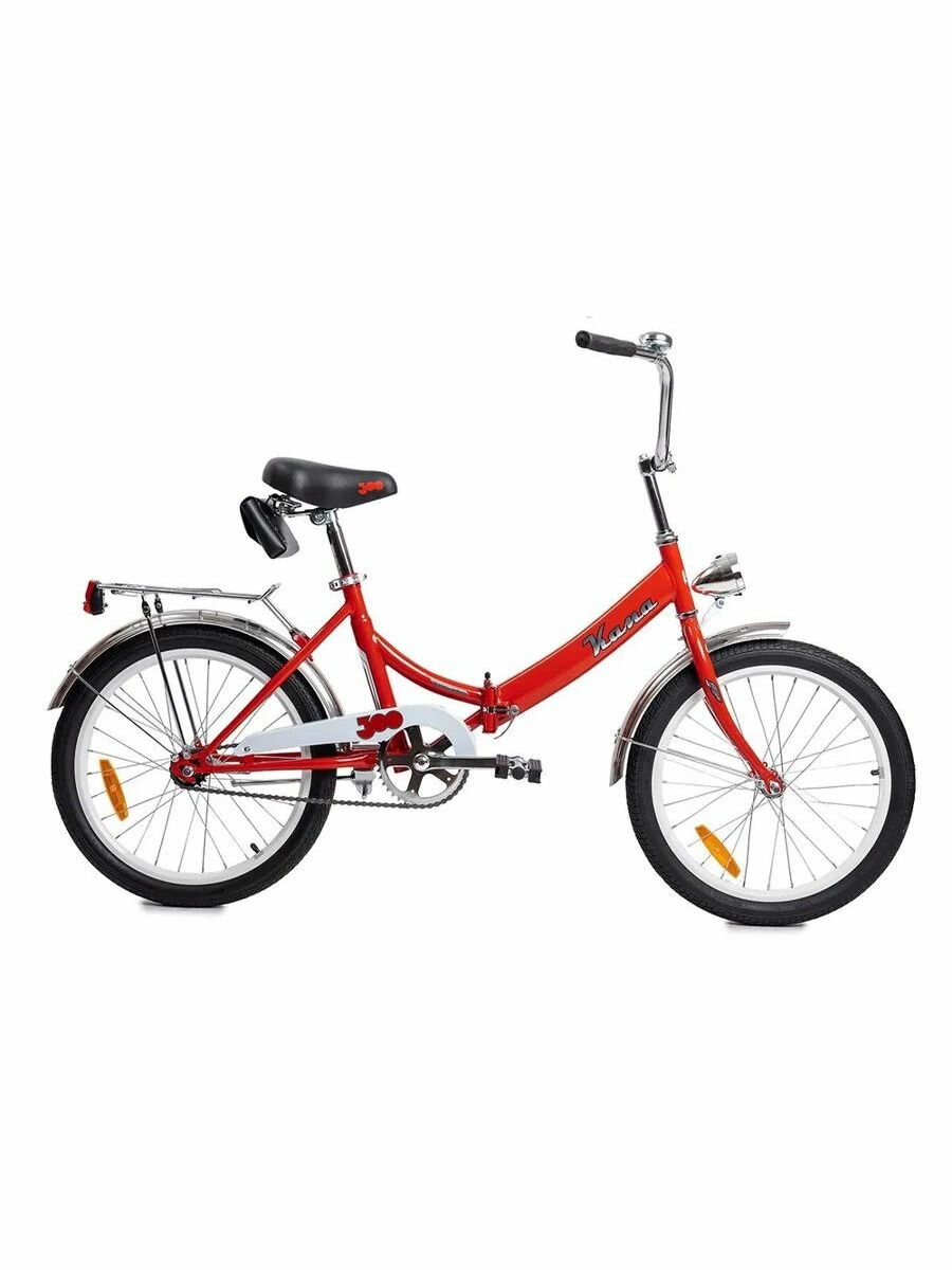 фото Велосипед складной Forward 20" Кама 2023 года с фонарем рама 14" двухколесный городской для взрослых и подростков