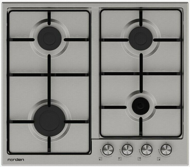 фото Газовая варочная панель Norden NORD 6L4G IX