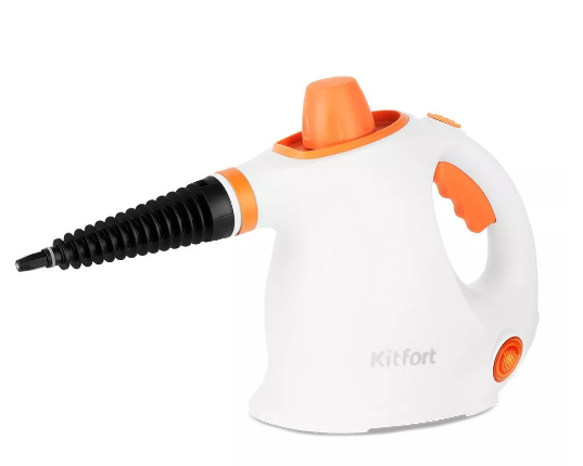 Пароочиститель Kitfort КТ-9194-2 бело-оранжевый