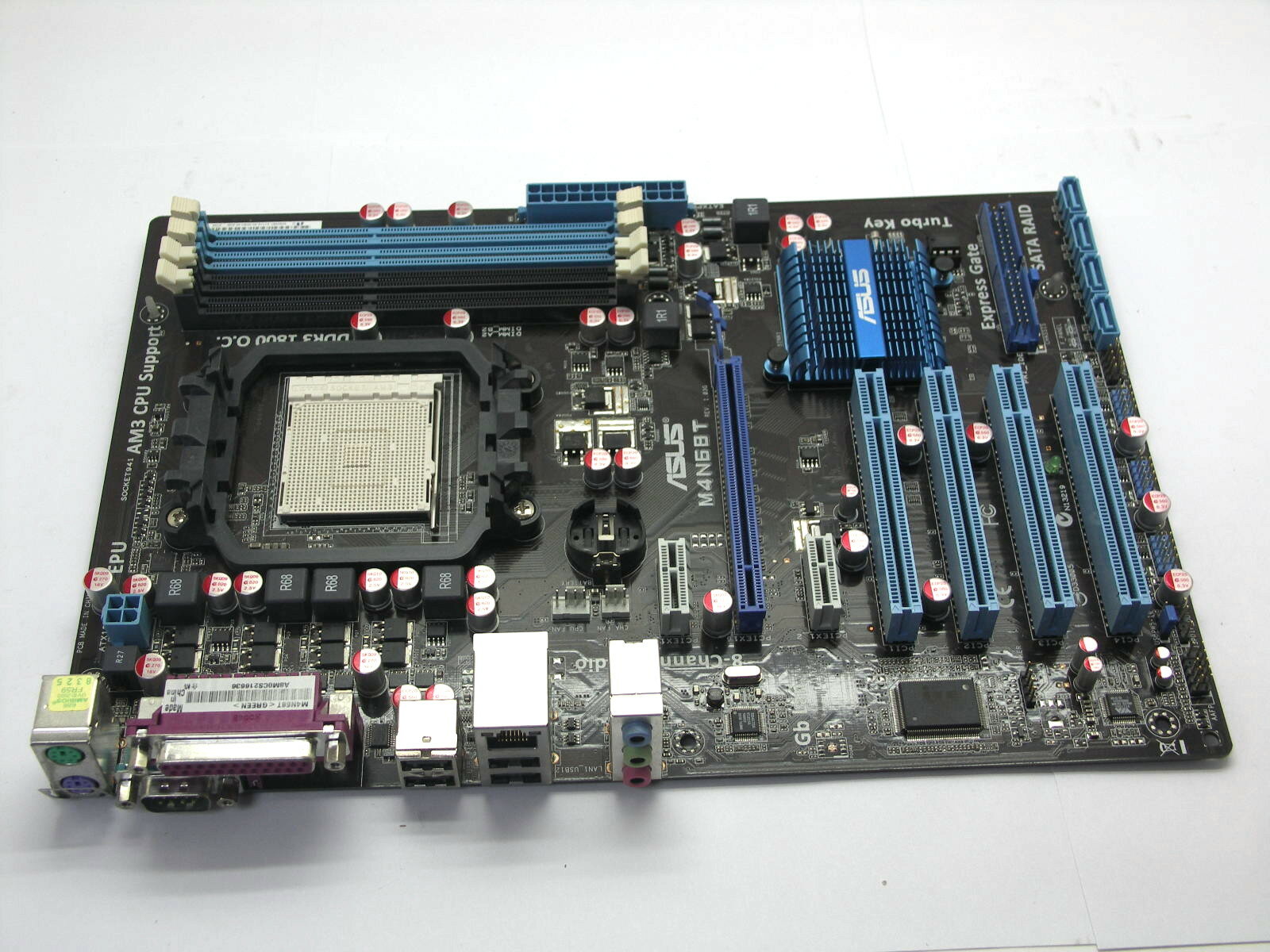 Материнская плата S-AM3 ASUS M4N68T(nF630a/7025/4DDR3/GLan/ATX)