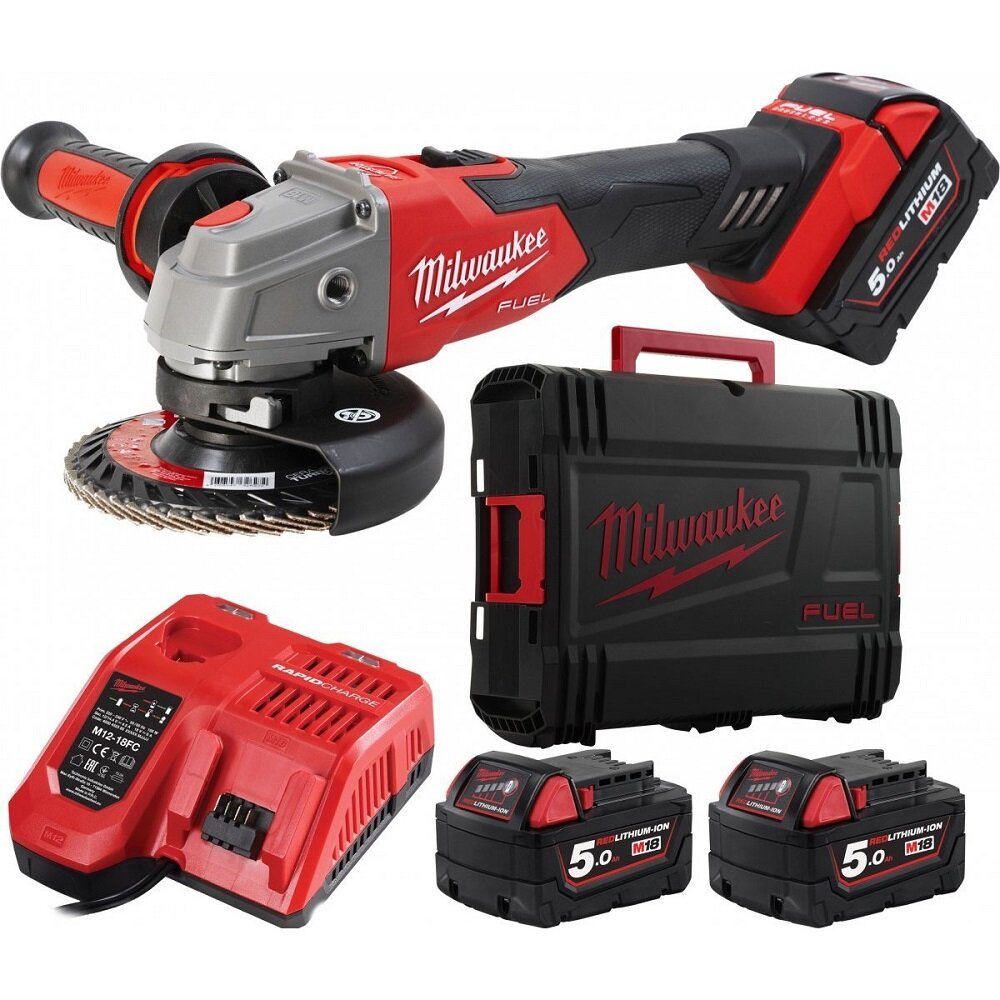 УШМ Milwaukee M18 FSAG125XB-502X FUEL аккумуляторная 4933478430