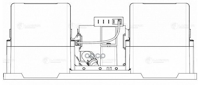 Электровентилятор Отопителя Универсальный 12В (C Резистором) (Аналог Spal 006-А40-22) LUZAR арт. LFH0312