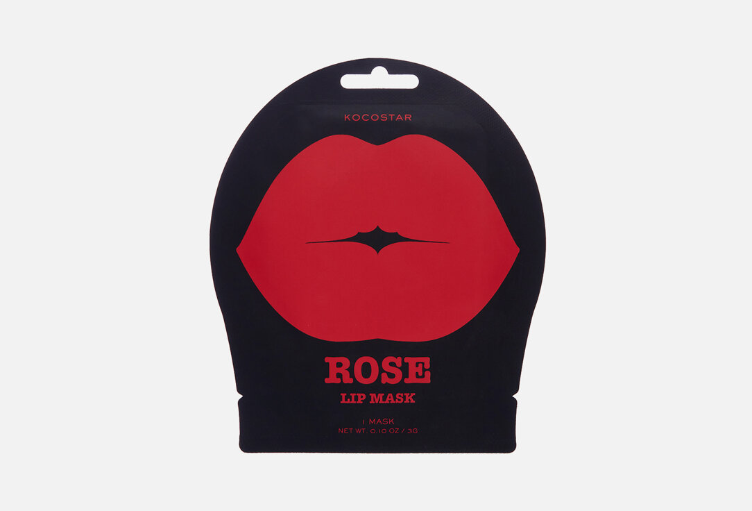 Гидрогелевая маска для губ Kocostar ROSE / количество 1 шт