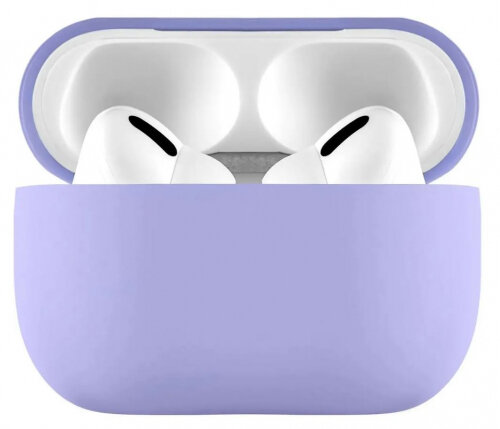 Защитный чехол Ubear для Airpods Pro| Pro 2, Silicone Case, 1,5 мм, усиленный, фиолетовый