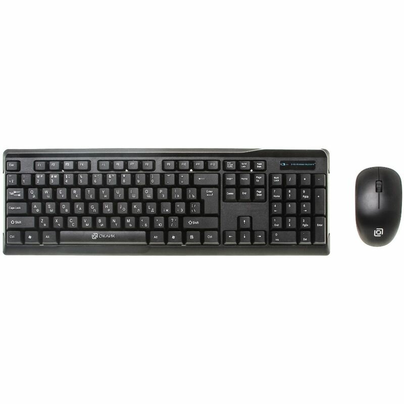 Комплект клавиатура и мышь Oklick 230M Black