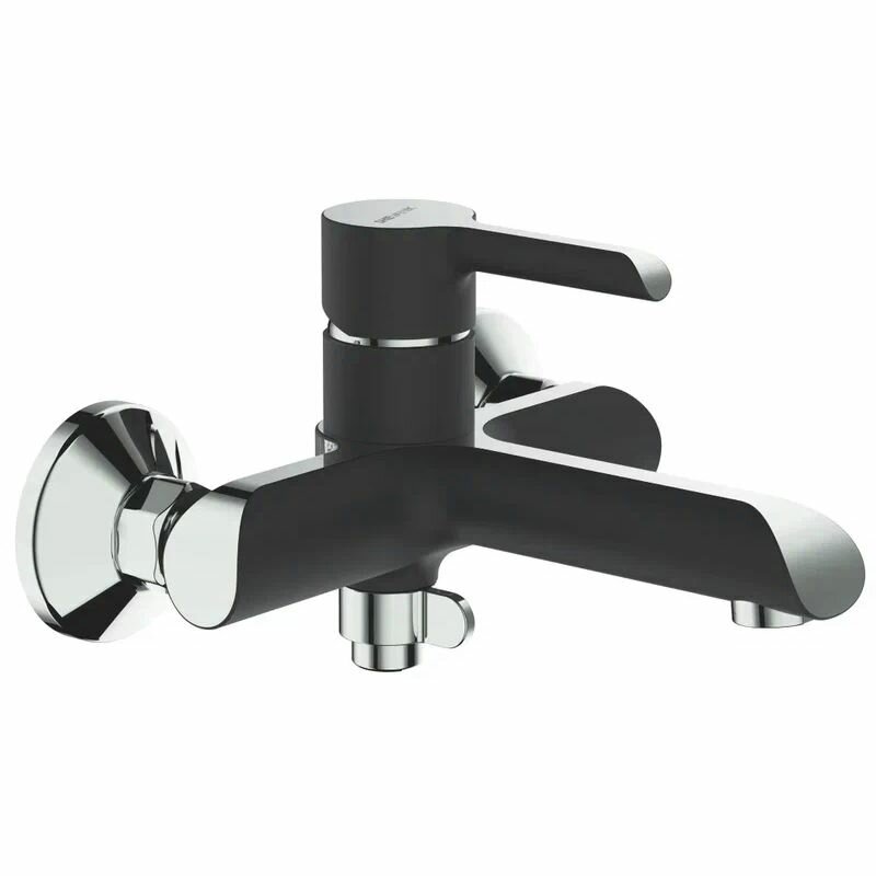 Смеситель для ванны Shevanik S6002H, черный/хром