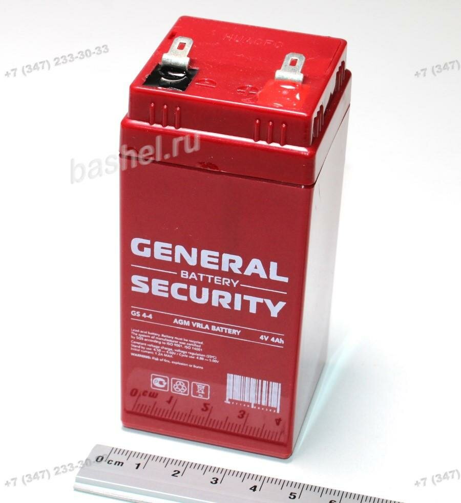 Аккумулятор 4В 40 А·ч (GENERAL SECURITY GS 4.0-4)