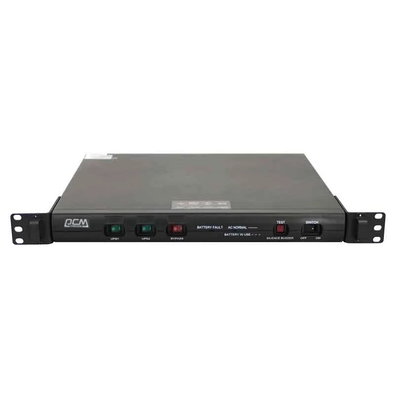 Источник бесперебойного питания Powercom Smart-UPS King Pro RM, Line-Interactive, 600VA/480W, Rack 1U, 5*IEC320-C13 (1 surge & 4